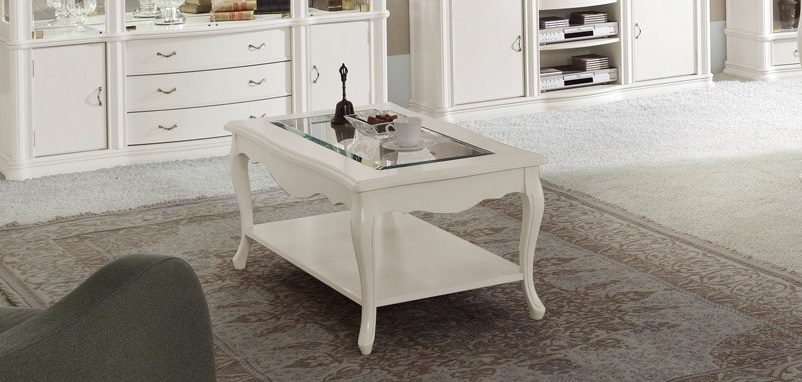 Ideas sencillas para decorar mesa clásica de centro blanca